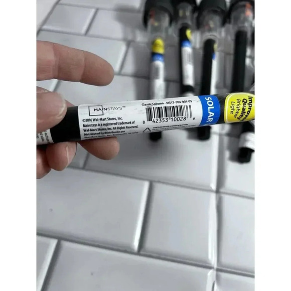 Mainstays LED Solar Outdoor & Garden Led pathway Lights, Black Finish 8 Lights - Picture 6 of 7